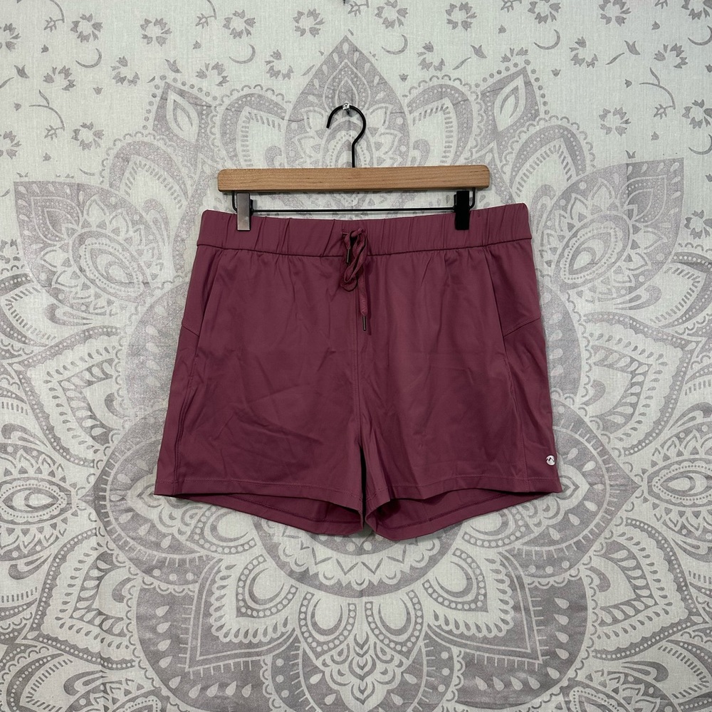 Nwt $40 Willit Yoga Amazon Hiking Running Active Shorts Workout Bordeaux Pink XL